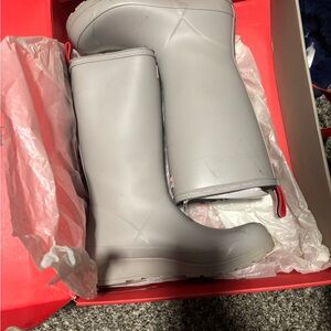Women's Gray hunter Rain Boots